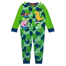 Kids George Pig Sleepsuit | Boys Peppa Pig Nightwear | George Pig Dino One Piece