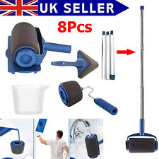 Paint Runner Pro Roller 8Pcs Brush Set Room Painting Wall Handle Decorating Home