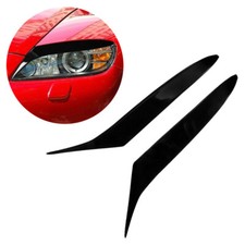 Piano Black Headlight Eyelid Eyebrow Cover Trim For Mazda RX8 Coupe 2004-2008