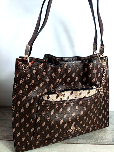River island brown - brown, monogram
