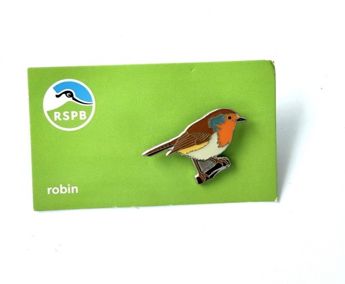Rspb robin enamel pin badge - robin,
