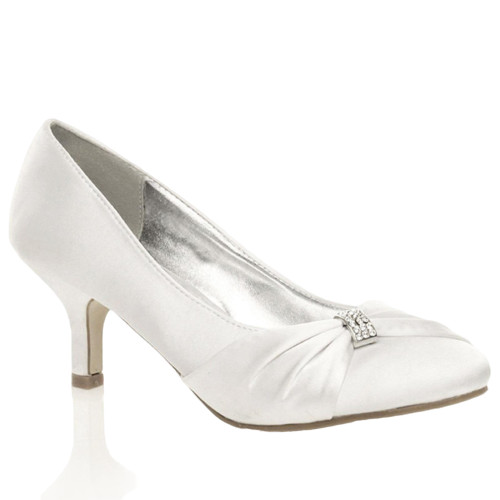Ladies womens satin low - ladies, mid