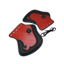 Motorcycle PU Leather Heat Saddle Shield Deflector For Harley Fat Boy