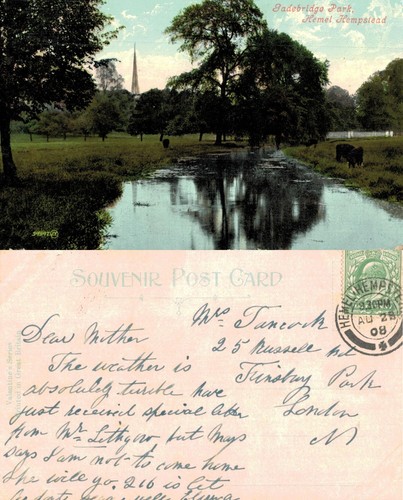 Vintage postcard gadebridge - vintage,