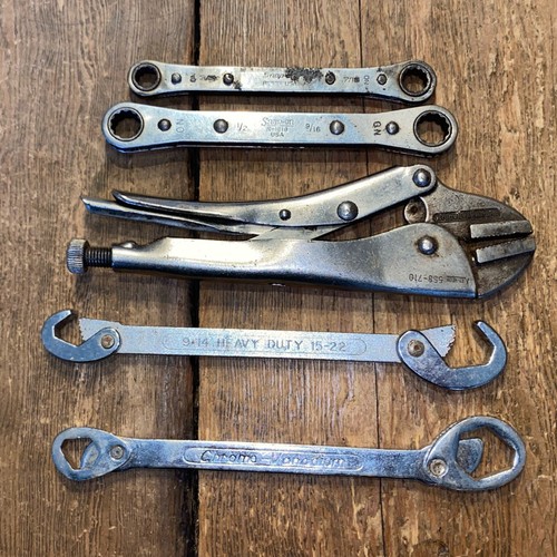 Vintage adjustable spanners - vintage,