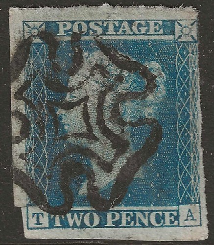 1841 two penny blue - two,