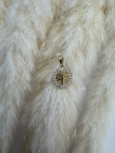 585 gold pendant tree life - 585,