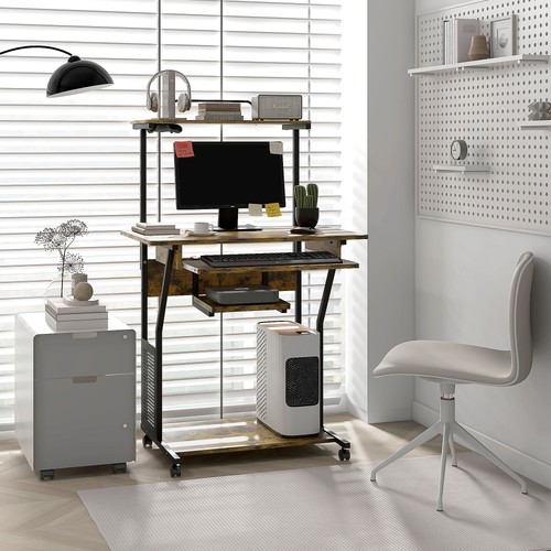 Homcom rolling computer - homcom,
