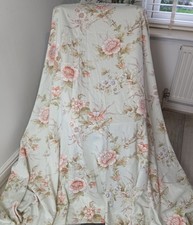 Vintage Rectella "Aylesbury" Curtains W92" D54" Lined & Weighted Floral Cotton