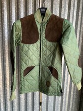 ⭐️ WOMENS  BELSTAFF QUILTED  COAT  JACKET W/ SUEDE XS / EXTRA SMALL   ⭐️