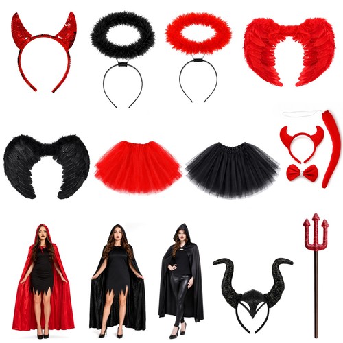 Red devil fancy dress costume - red,