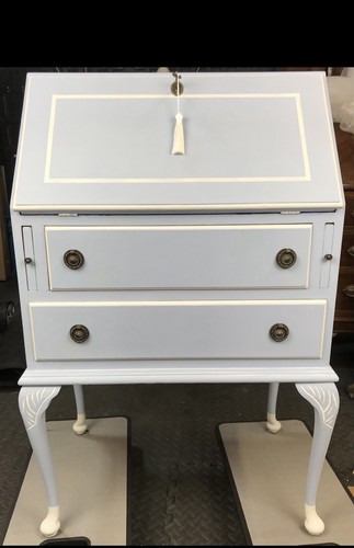 Vintage writing bureau painted - vintage,