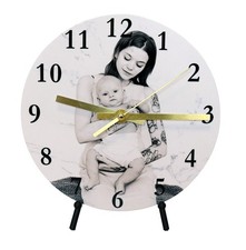 Personalised Marble Effect Photo Clock