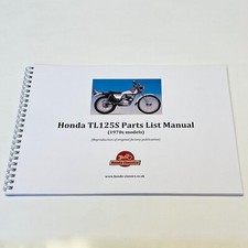 Honda TL125S Factory Parts