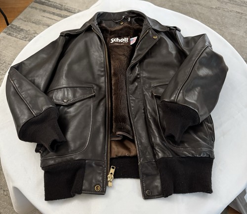Schott mens leather - leather, a2