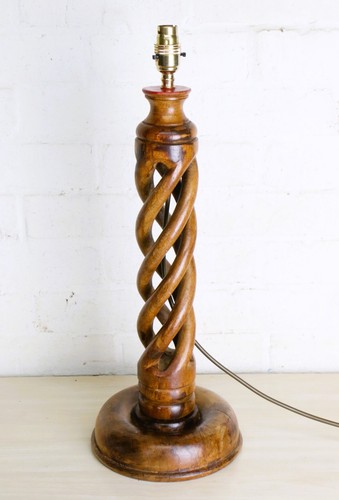 Table lamp vintage carved - table, a