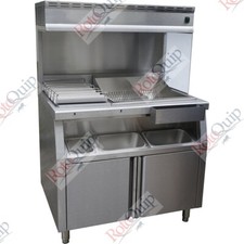 Commercial Chip Scuttle Freestanding Chip Dump KFC BurgerKing Large Chips Warmer