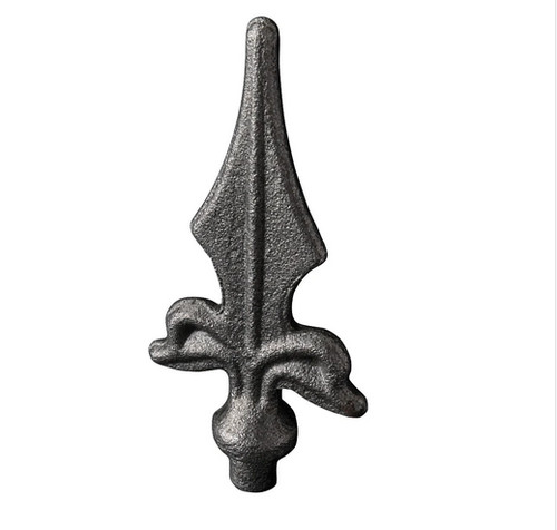 Solid wrought iron railhead - solid,