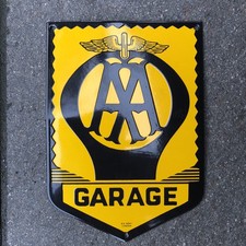 AA Garage Enamel Sign