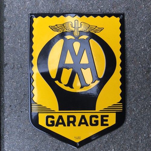 Garage enamel sign - aa,
