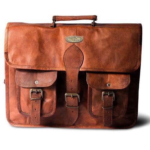 Vintage leather messenger - vintage,