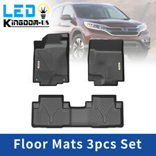 1st + 2nd Row Floor Mats Liners For 2012-2016 Honda CR-V CRV 3D TPE All Weather
