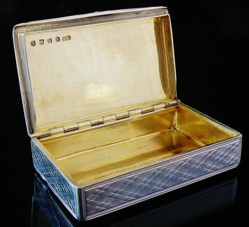 Scottish sterling silver snuff - scottish,