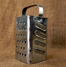 Vintage Cheese Vegetable Grater Tin Metal Unused Kitchenalia #A