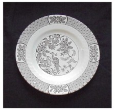 6 x Barratts of Staffordshire Brown/White ~ Phoenix ~ 17.5cms Side Tea Plates