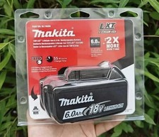 Genuine Makita 6ah 18v Power Tool Battery BL1860BX2 18V Li-lon Battery - Black