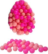 200x Plastic Pit Balls For Children Ball Pits Kids Pink Coloured Balls Play Pool