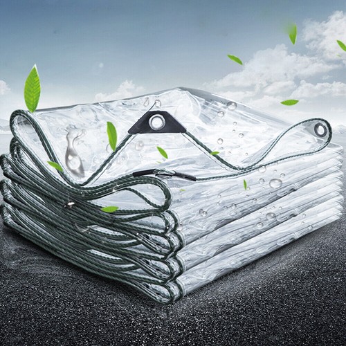 Heavy duty clear tarpaulin - clear,