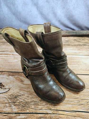 Frye carmen brown leather - carmen, moto