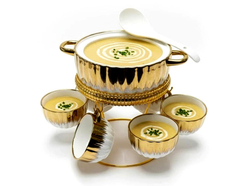 9pc white gold luxury ceramic - luxury,