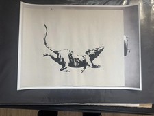 Authentic Rare Banksy Croydon Rat Print 2019