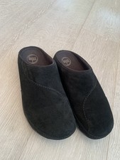 FitFlop Clogs Black Suede Slip