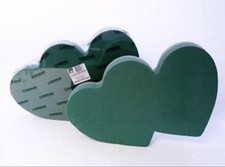 Floral Solid Double Heart