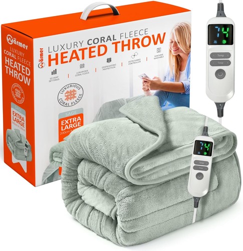Electric washable heated throw - electric,