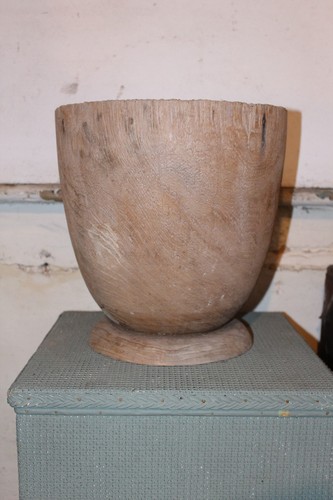 Large rustic hand carved - rustic, hand-carved