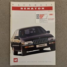 VAUXHALL SENATOR Brochure 1989: 2.5i, 3.0i, CD. Specifications. 32 pages.