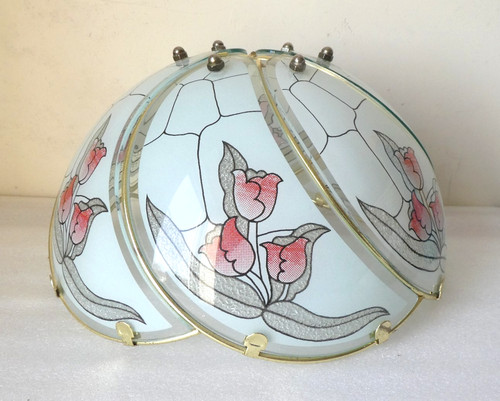 Vintage glass metal ceiling - vintage,