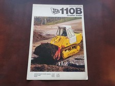 JCB 110B crawler loader 73hp power unit tractor UK market sales brochure 1975