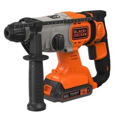 BLACK+DECKER Cordless SDS Plus Hammer Drill & Kit Box BCD900D1KQ-GB