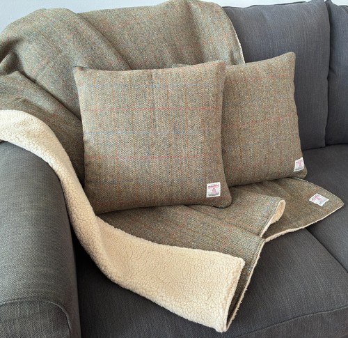 Harris tweed green - harris, herringbone
