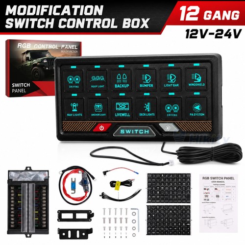 Gang car switch panel 12v - panel,