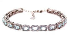 Silver Aquamarine & Diamond