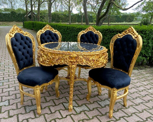 Dining set italian baroque - set,