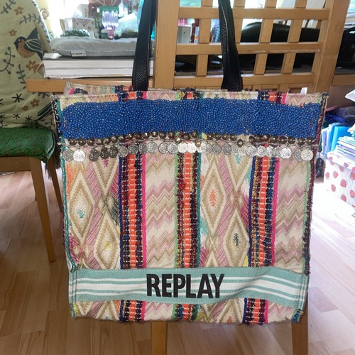 Replay large material beaded - replay, material,beaded