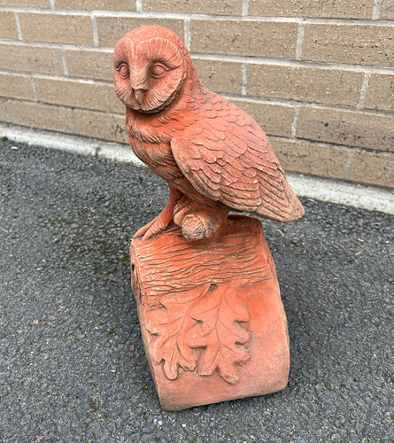 Owl ridge finial half round - owl,