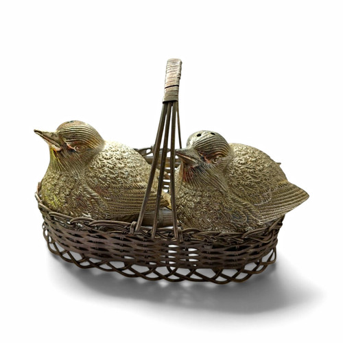 Vintage silver plated bird - vintage,